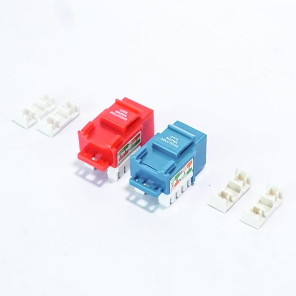 Conector Jack CAT6, RJ45 Rojo  MARWA - Imagen 2