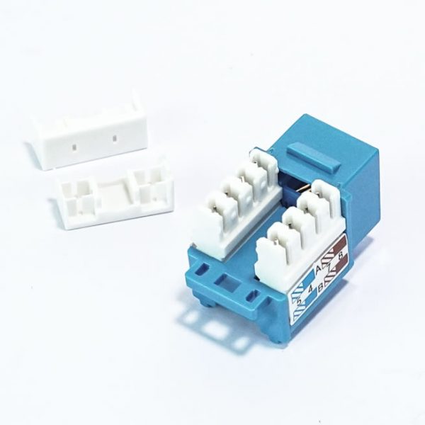 Conector Jack CAT6, RJ45 Azul  MARWA - Imagen 4