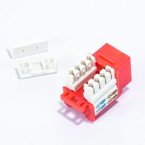 Conector Jack CAT6, RJ45 Rojo  MARWA - Imagen 4