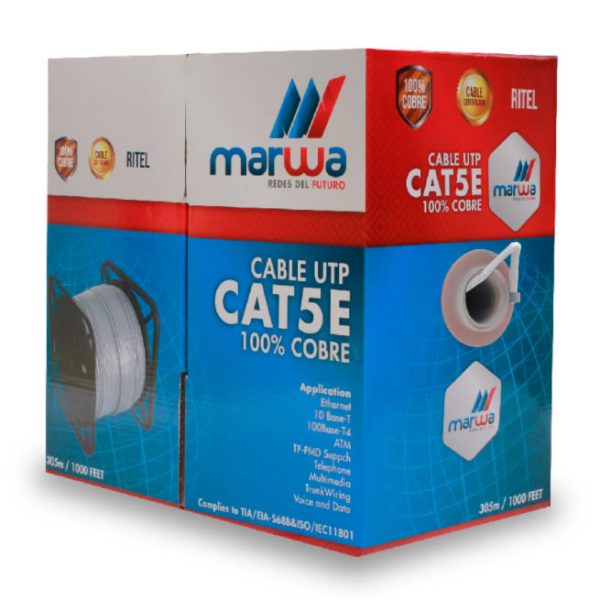 Cable UTP Sin Blindaje CAT 5E Interior MARWA